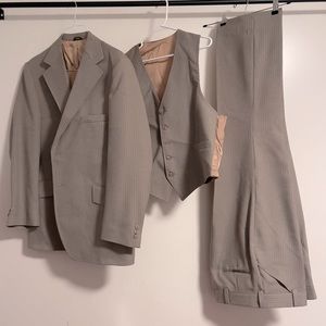 Suit 3 Piece Pinstripe